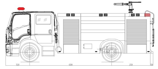 消防車上裝結(jié)構(gòu)圖 消防車上裝結(jié)構(gòu)圖