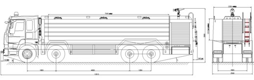 消防車總體布置圖 消防車總體布置圖