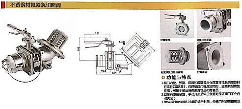 浙江嘉隆不銹鋼襯氟緊急切斷閥 浙江嘉隆不銹鋼襯氟緊急切斷閥